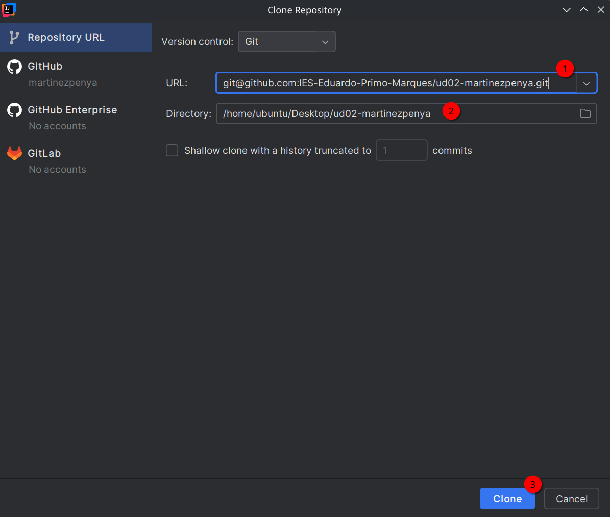 Crear nuevo proyecto en IntelliJ