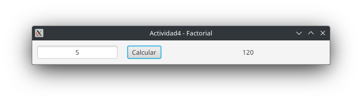 Actividad 4 - Factorial