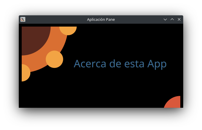 Captura de pantalla de la Aplicación Pane