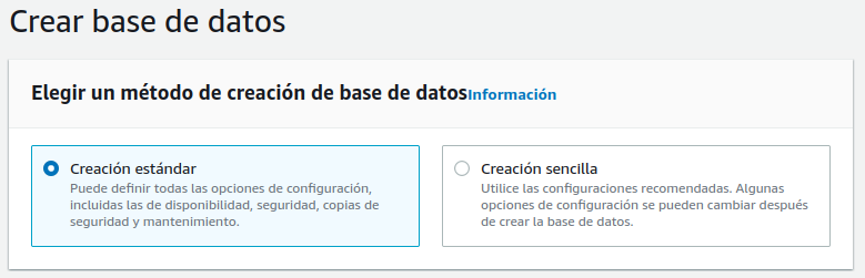Método de creación