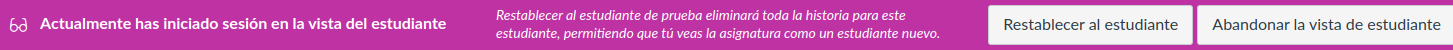 Abandona la vista de estudiante