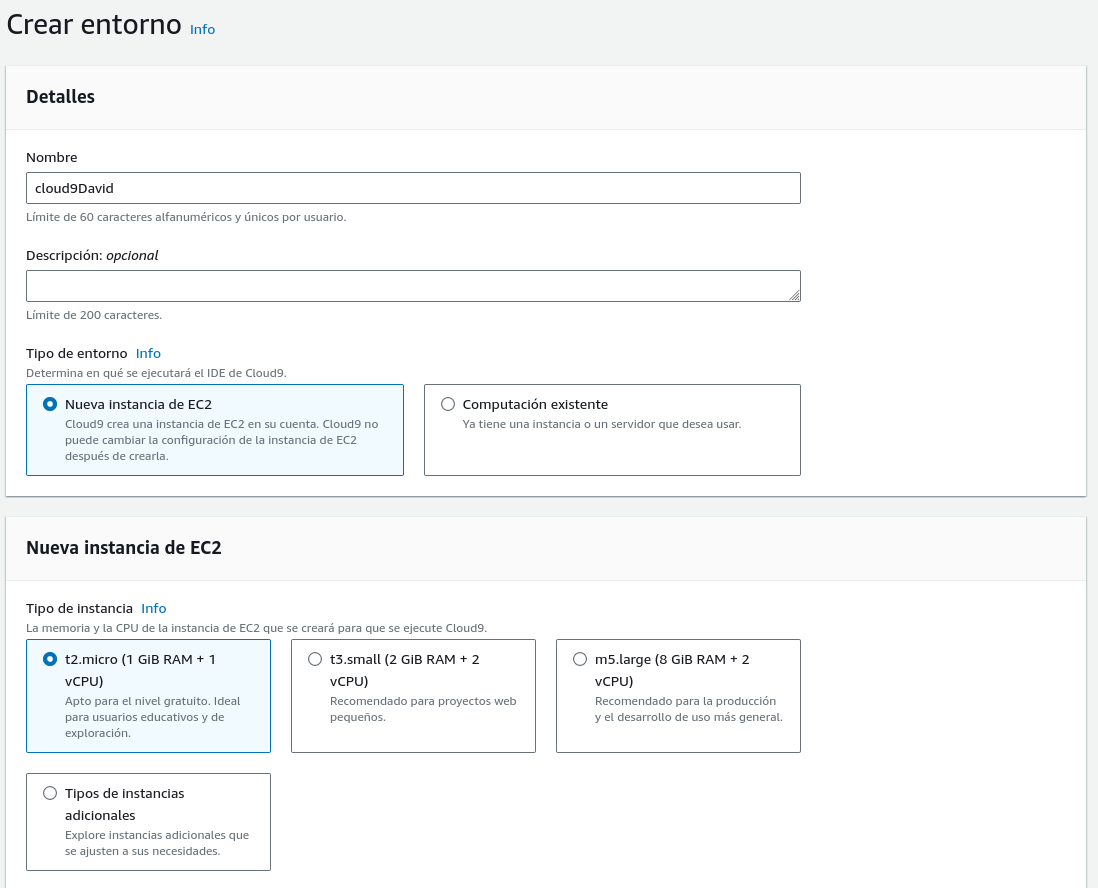 Propiedades del cloud9